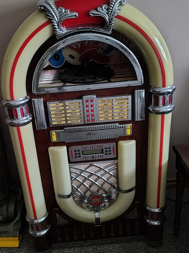Vintage jukebox machine - vintage,