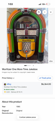 Jukebox wurlitzer and radio - wurlitzer, cd